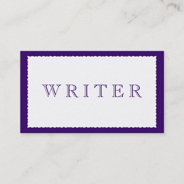Writer Business Card (Front)