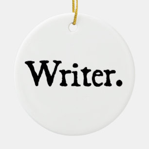 Writer Ceramic Tree Decoration