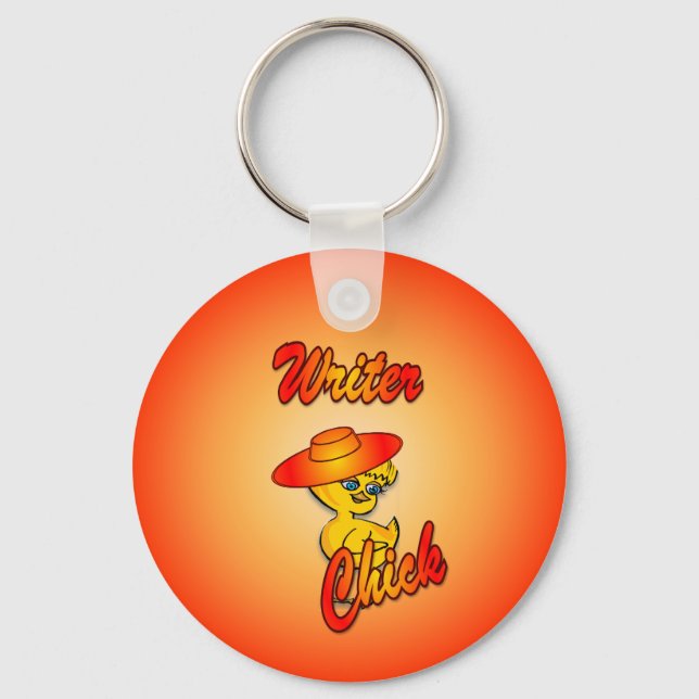 Writer Chick #5 Key Ring (Front)