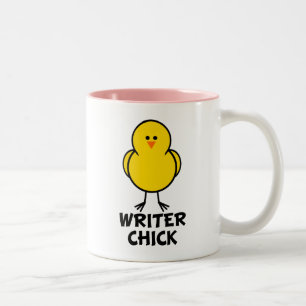 Writer Chick Two-Tone Coffee Mug