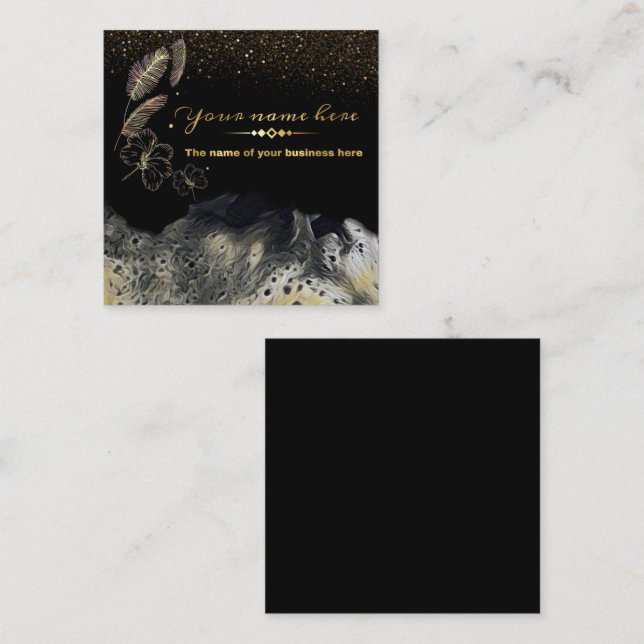 writer customization card (Front/Back)