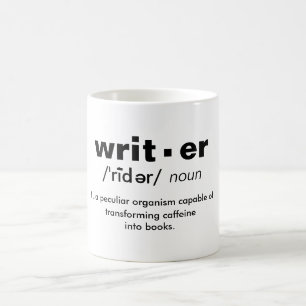 "writer" definition coffee mug