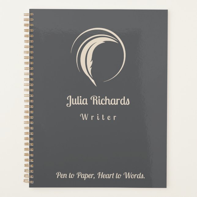 Writer Dusky Colour Planner (Front)