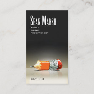 Writer Editor 5 Stylish Creative Proofreader Business Card