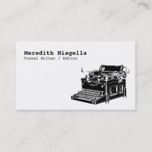 Writer / Editor / Authors Business Card Template