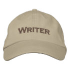 Writer Embroidered Baseball Cap / Baseball Hat