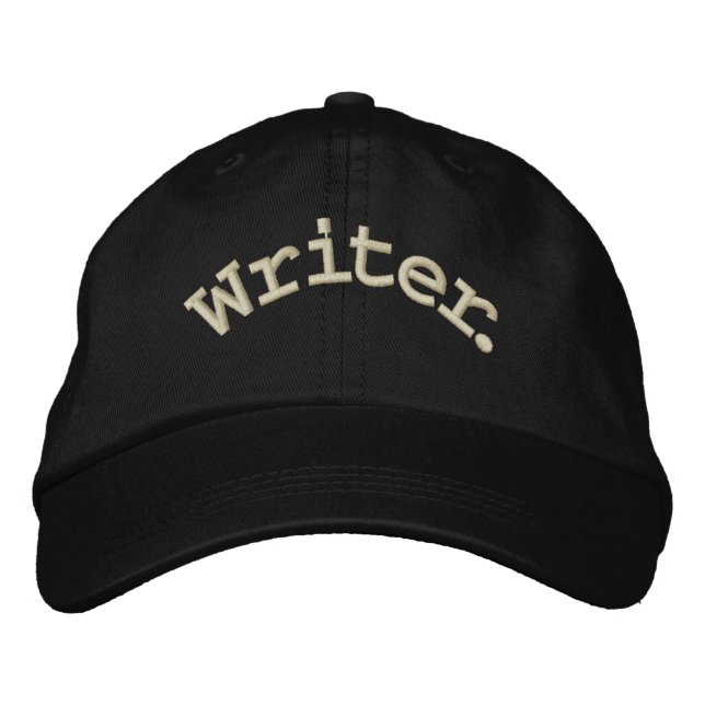 Writer. Embroidered Hat (Front)