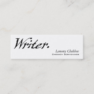 Writer Four Score Mini Business Card