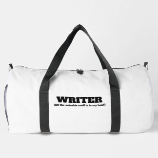 Writer Funny All the Valuable stuff is in my head! Duffle Bag