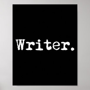 Writer Funny Writing Book Au Novelist Gift Christm Poster