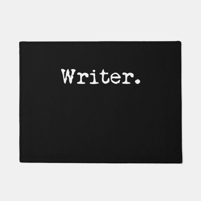 Writer Funny Writing Book Author Funny Doormat (Front)