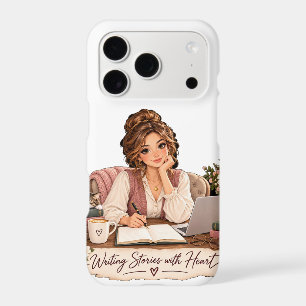 Writer Gift Writing Stories with Heart iPhone 17 P