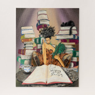 Writer Girl Fantasy Puzzle - Painting