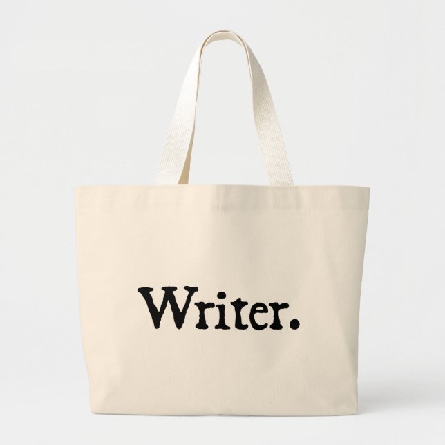 Writer. Large Tote Bag (Front)