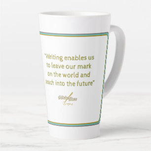 WRITER Latte Mug by Poet Adiela Akoo