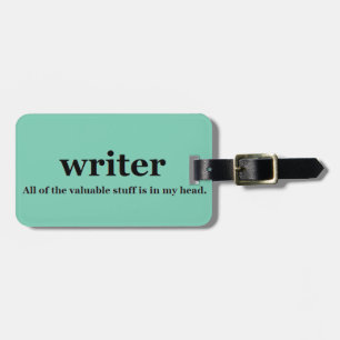 Writer Luggage Tag