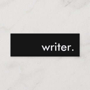 writer. mini business card