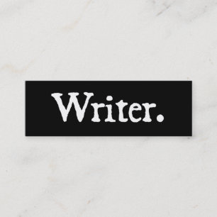 Writer Mini Business Card