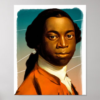 Writer Olaudah Equiano illustration  Poster
