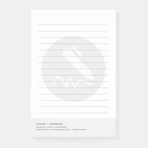 Writer or Notary Minimal Style Post-it Notes