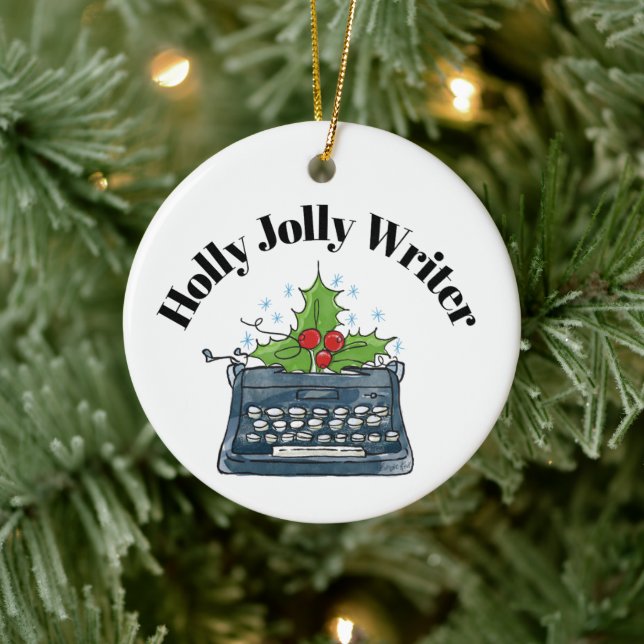 Writer Ornament Christmas Keepsake Retro #1 (Tree)