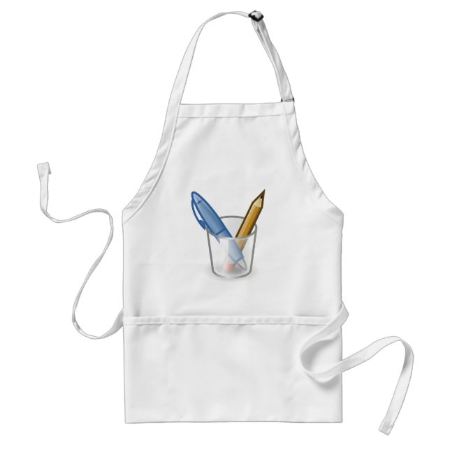 Writer Pen Pencil Cup Standard Apron (Front)