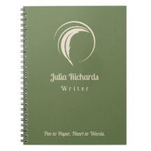 Writer personalised notebook