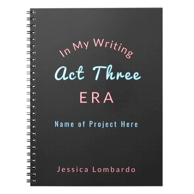 Writer Personalised Notebook (Front)