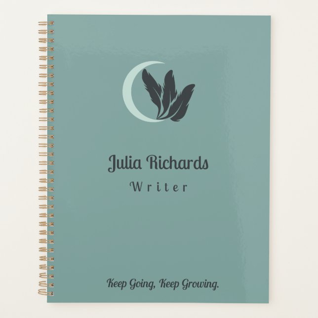 Writer personalised  planner (Front)