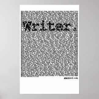 "Writer." poster