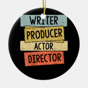 Writer Producer Actor Director Filmmaker Ceramic Ornament