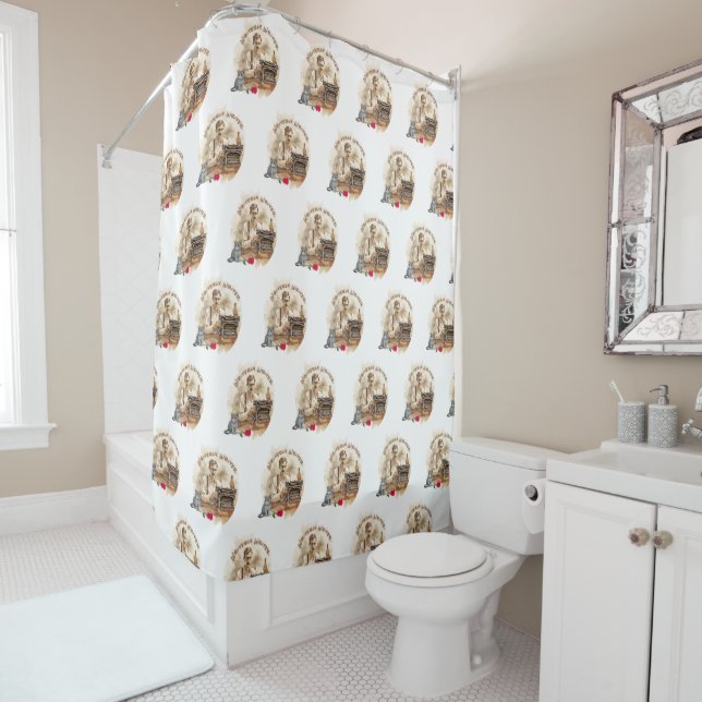 Writer’s Shower Curtain – Creativity Meets Clean (In Situ)
