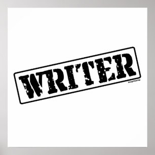 Writer Stamp Poster