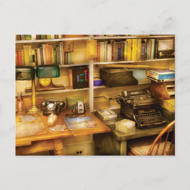 Writer - The desk of a writer Postcard (Front)