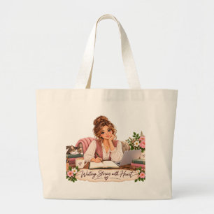 Writer Tote Bag   Writing Stories with Heart Autho