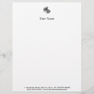 Writer -Type Writing Machine - Typewriter Letterhead Design