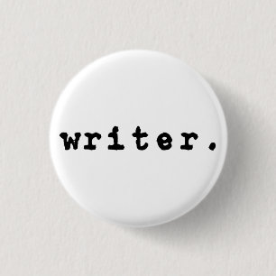 Writer (Typewriter) 3 Cm Round Badge