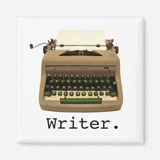 Writer Typewriter Magnet (Front)