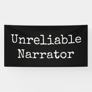 Writer - Unreliable Narrator I Banner