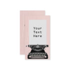Writer Vintage Typewriter Elegant Blush Pink