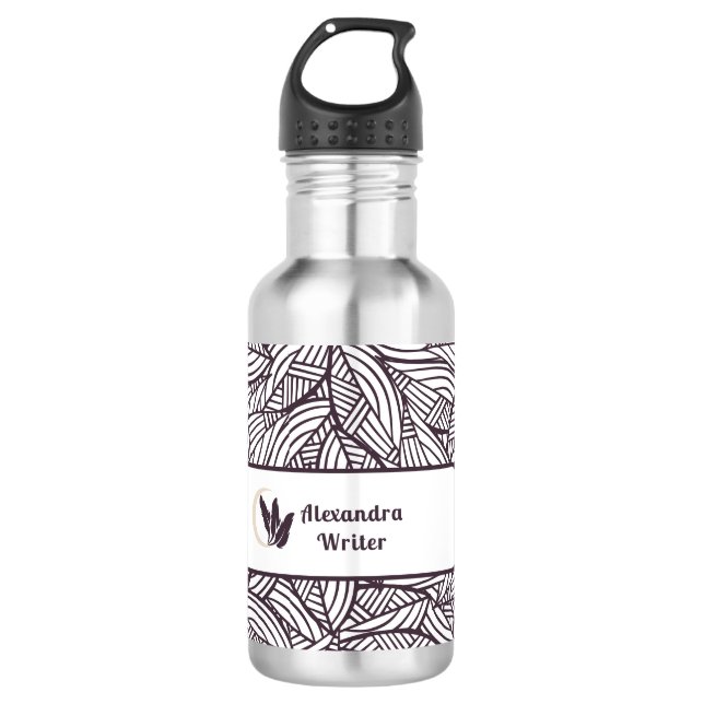 Writer Water Bottle (Front)