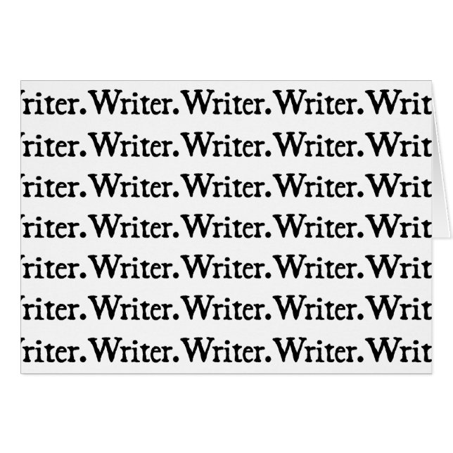 Writer. Writer. Writer. (Front Horizontal)