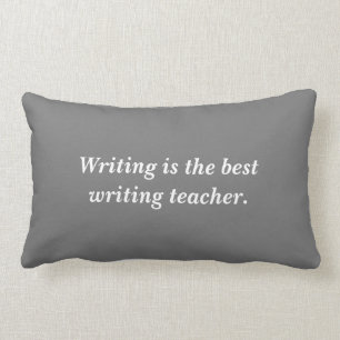 Writer's back cushion, writing, your own words lumbar cushion