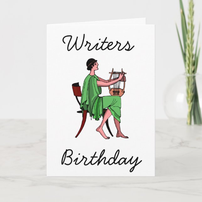 Writer's Birthday Card (Front)