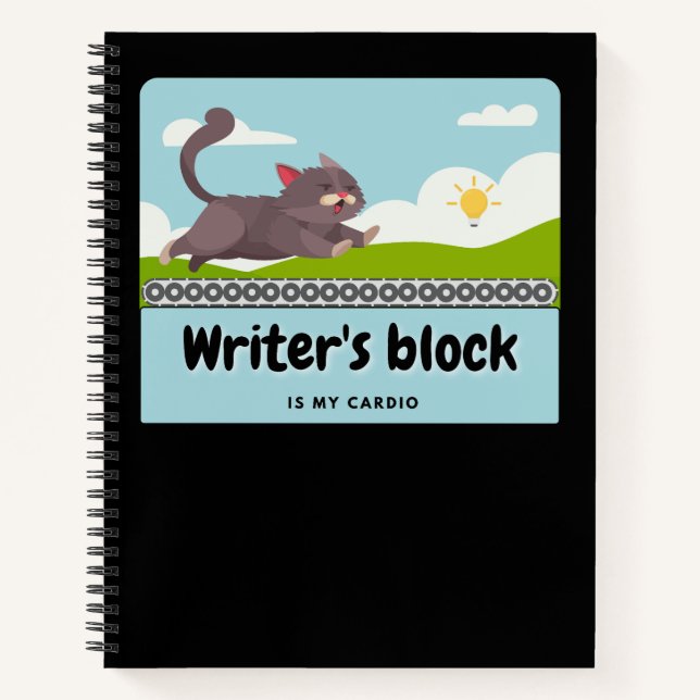 Writer's Block: Hilarious Writer's Comic Strip Notebook (Front)