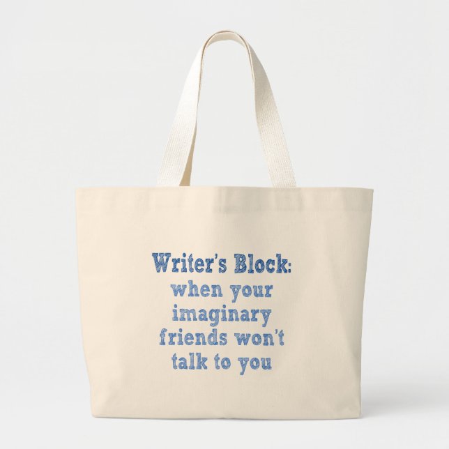 Writers Block: Large Tote Bag (Front)