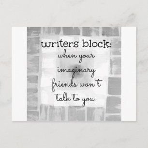 Writers Block Postcard
