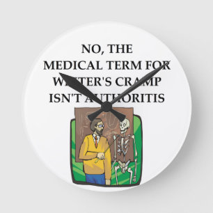 writer's cramp round clock