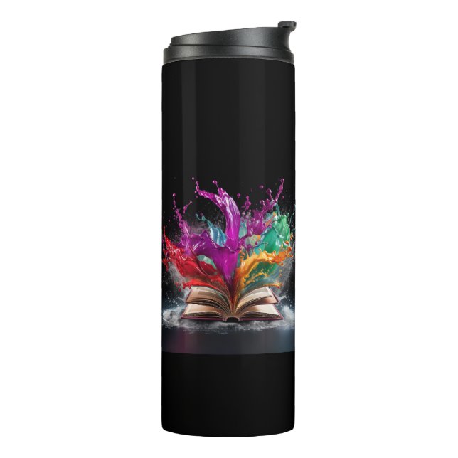 Writer's Delight Colourful Thermal Tumbler (Rotated Left)