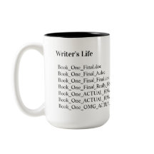 Writer's Life Funny Final Draught File Names Coffe